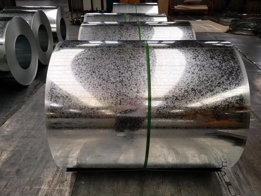 G550 Dx51d Gi Galvanized Steel Coils Metal G90 Z180 Regular Spangle Zinc Coated