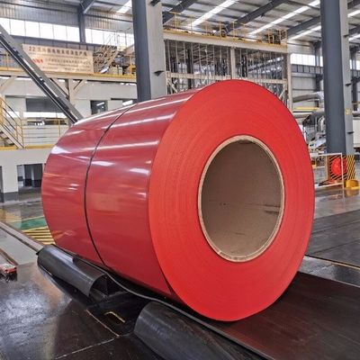 Dx52D Prepainted Galvanized PPGI Steel Coils Color Coated 0.4mm Thickness 1250mm