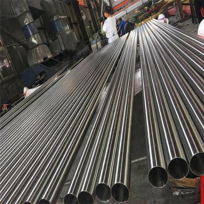 Thickness 0.5 - 50mm SS Steel Pipes With BA Surface Finish Round Shape