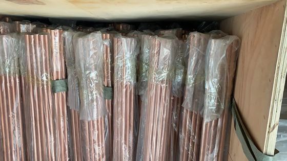 6m Hard Temper Straight Copper Pipes Tube 99.99% Pure C10100 C10200 18*1mm
