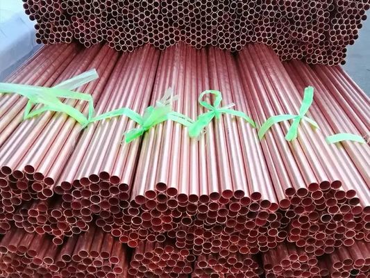 Customized Uninterrupted Copper Pipe 0.3-3mm Straight 1-6M 15M/20M Rolling
