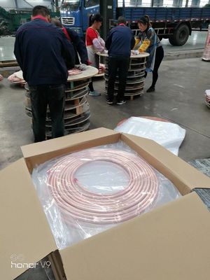 C10100 C11000 C12000 AC Copper Pancake tubing / AC Copper Pipe