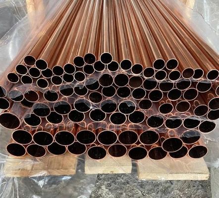 Extrusion Technology Copper Pipe Polishing 2-30mm With Red/Yellow Color