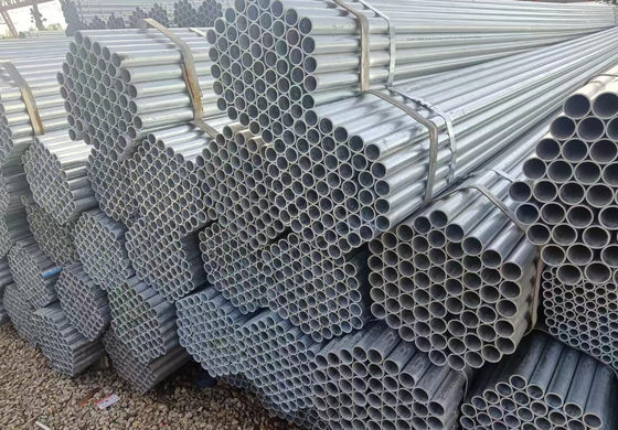 Fluid A135 Hot Dipped Galvanized Steel Pipe Waterproof Plastic Bag Packing