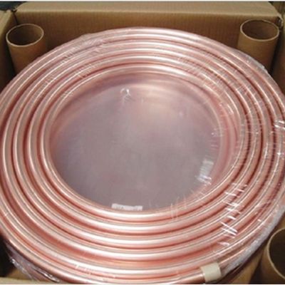 Nickel 10mm 22mm Soft Seamless Copper Pipe ISO9001 Type K Soft Copper Tubing For Air Condition