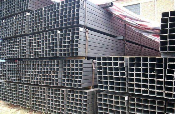 Rectangular Section 0.3mm Hot Dip Galvanized Square Pipe Cold Rolled Mild Steel For Construction