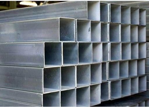 Rectangular Section 0.3mm Hot Dip Galvanized Square Pipe Cold Rolled Mild Steel For Construction