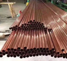 C101 Rigid Cold Drawn Seamless Straight Pure Copper Heat Tube For Refrigerator / Air Condition