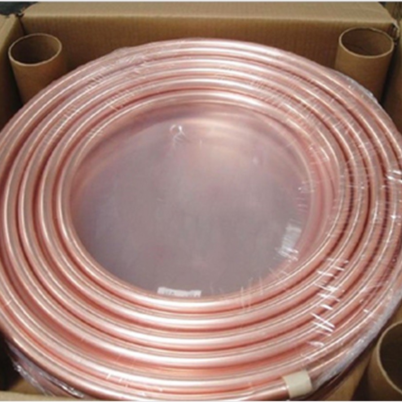 Nickel 10mm 22mm Soft Seamless Copper Pipe ISO9001 Type K Soft Copper